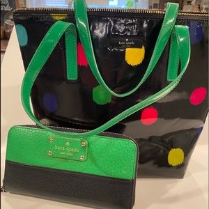 Kate Spade Patent Leathe Purse /w Wallet NO OFFERS